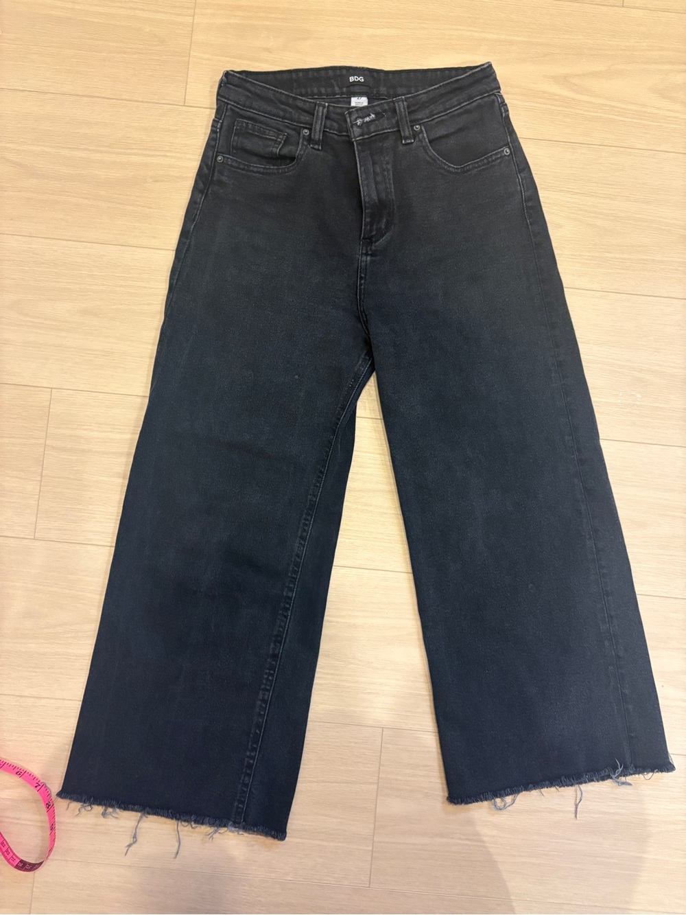 BDG Women Black high waist Wide-Leg cut Jeans
